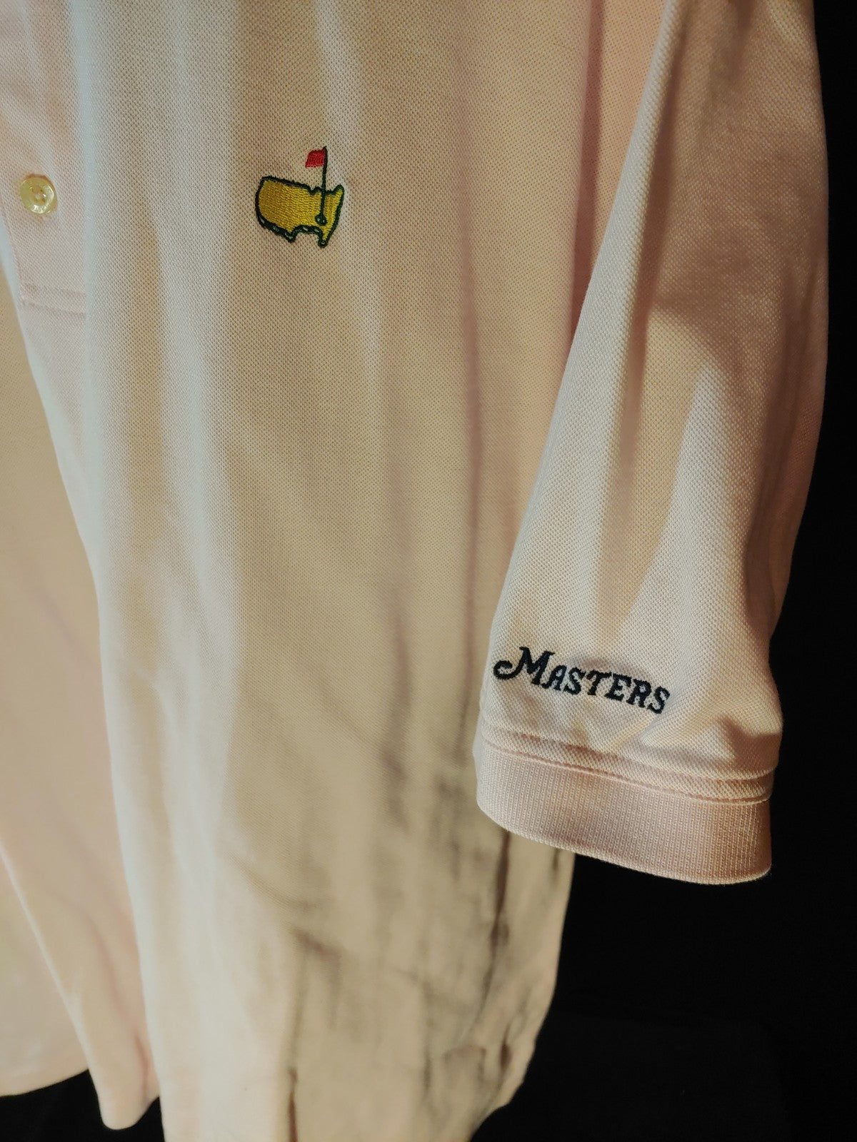 Augusta Masters Collection Light Pink L Short Sleeve Polo