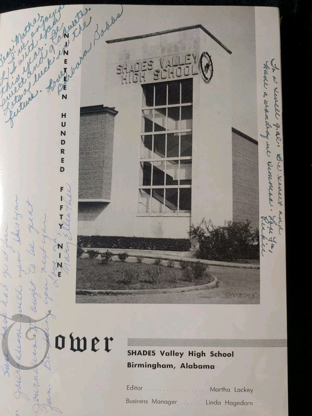 Vintage 1959 Shades Valley High School Birmingham Alabama Yearbook Annual