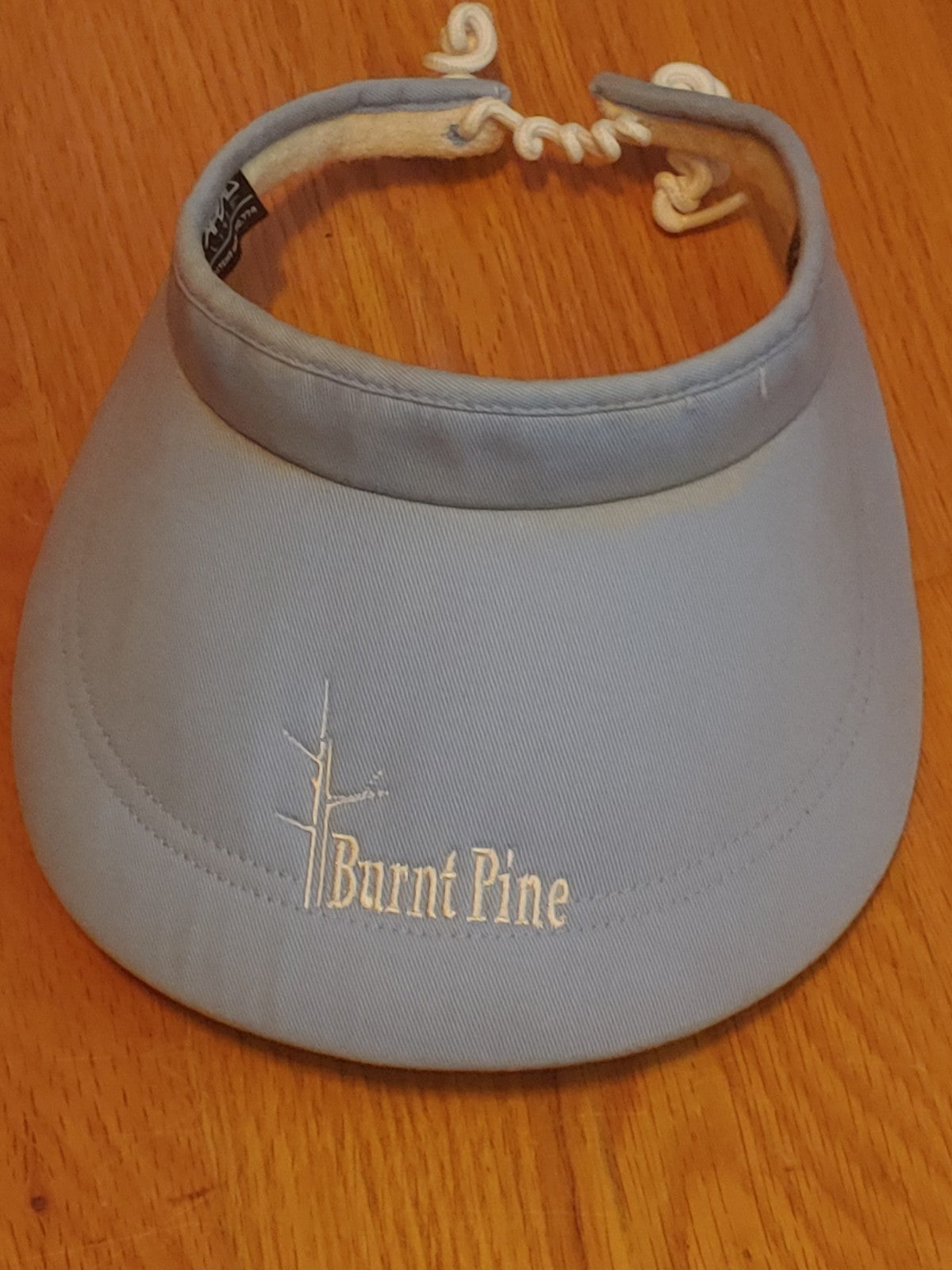 Vintage Burnt Pine CC Florida Visor Light Blue
