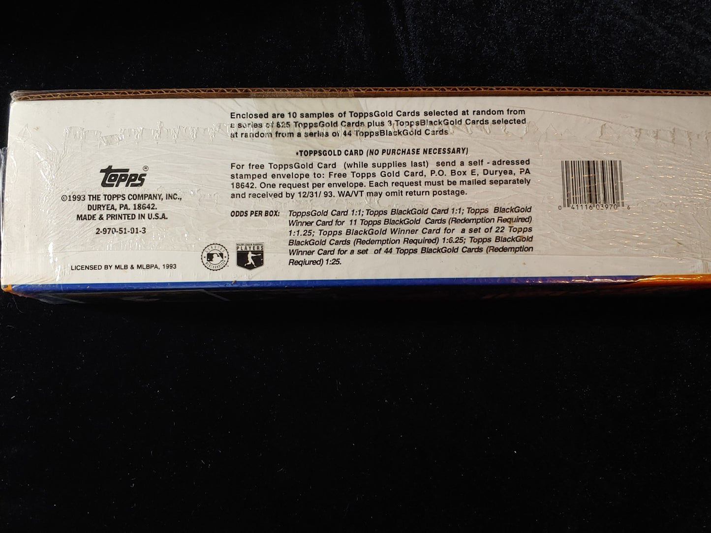 Vintage 1993 Topps MLB Trading Cards Complete Set Series 1 & 2- Sealed NOS