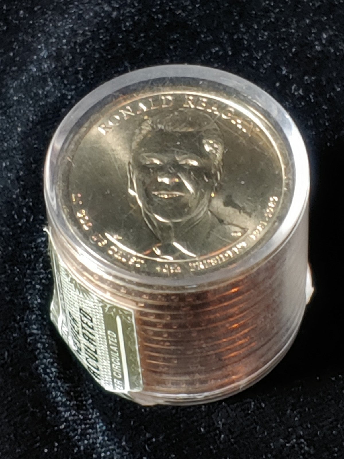 2016-P RONALD REAGAN 12 COIN SEALED ROLL PRESIDENTIAL DOLLAR COINS UNCIRCULATED