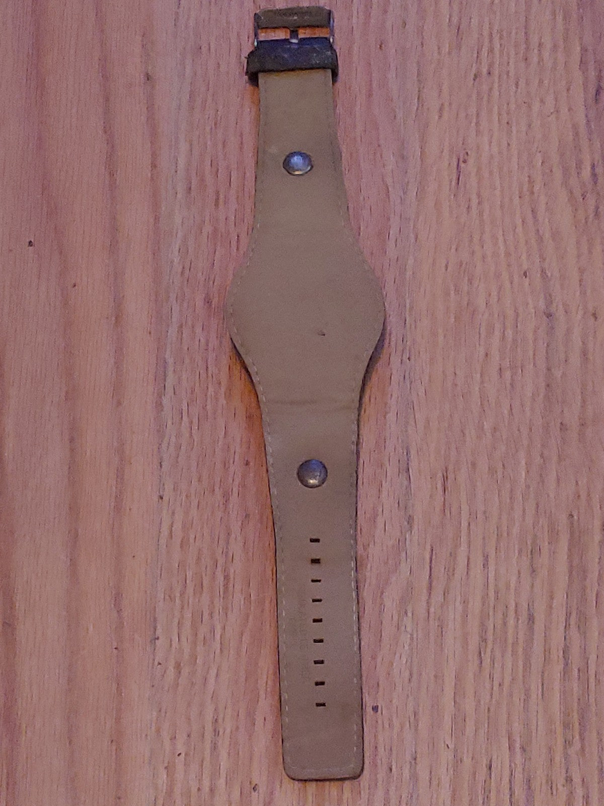 Quartz Watch Analog And Digital Unbranded w/ Faux Leather Strap