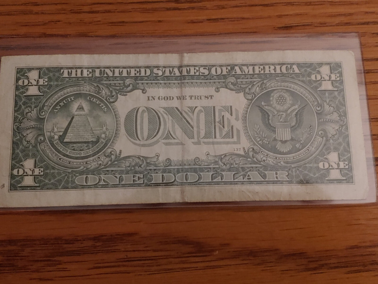 $1 dollar bill star note 2017 Low Serial L13348560