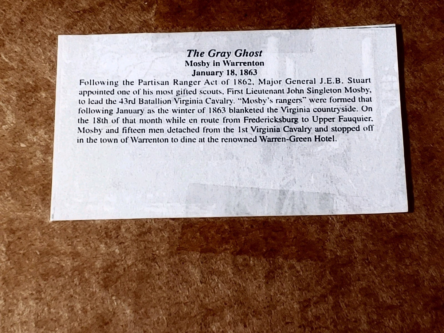 Civil War Color Photo Currency Reproduction 14x11 Matted Sealed