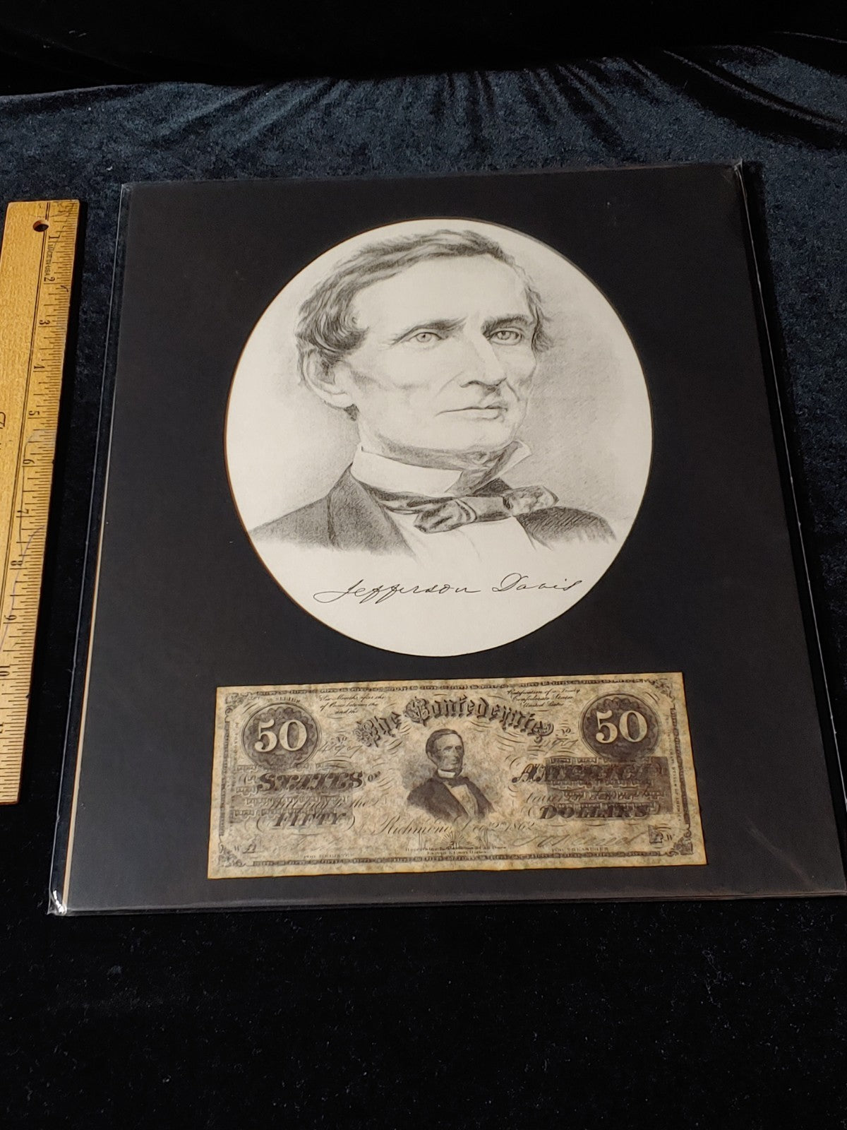 Civil War Photo Currency Reproduction 14x11 Matted Sealed
