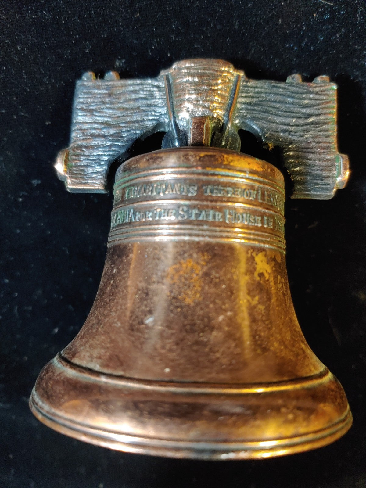 Vintage Mini Liberty Bell Dinner Bell Copper 1776-1976 RARE!