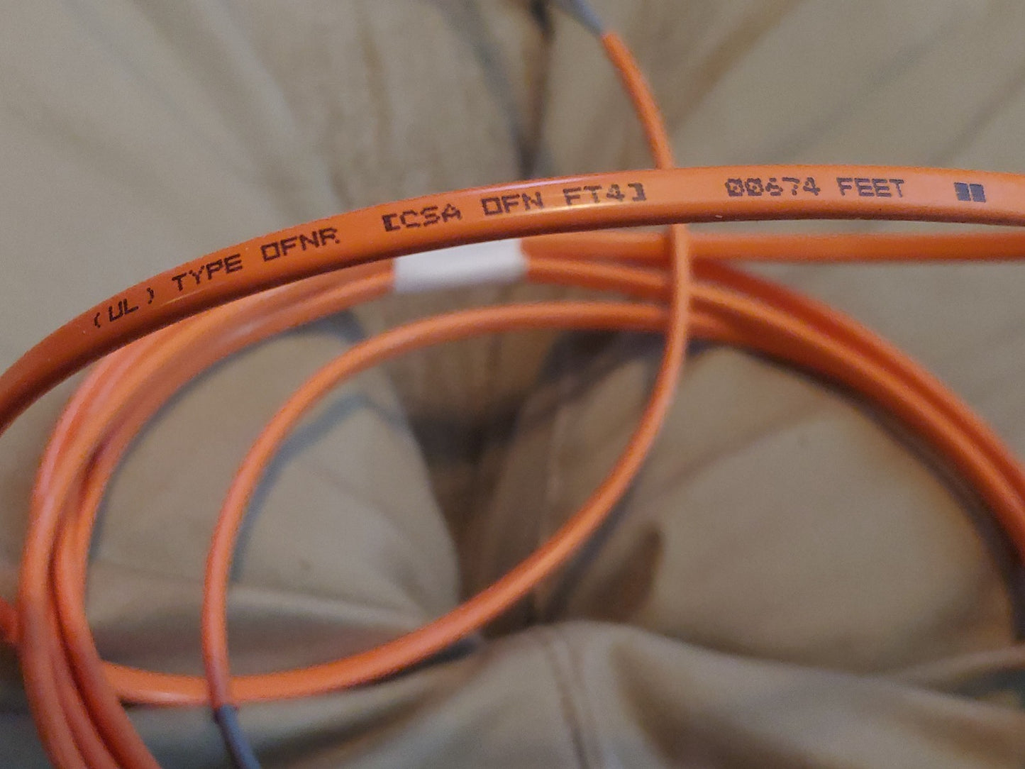 AT&T Western Electric Lightguide 1861APP Fiber Optic Cable 2 Qty
