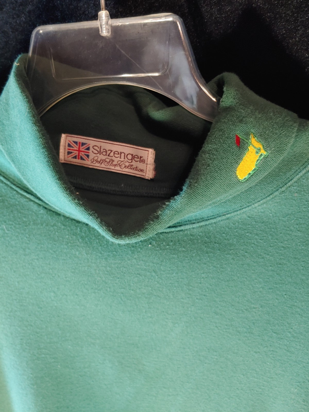 Slazenger Green Turtleneck Pullover Augusta Golf Shop Collection Men's Shirt XL