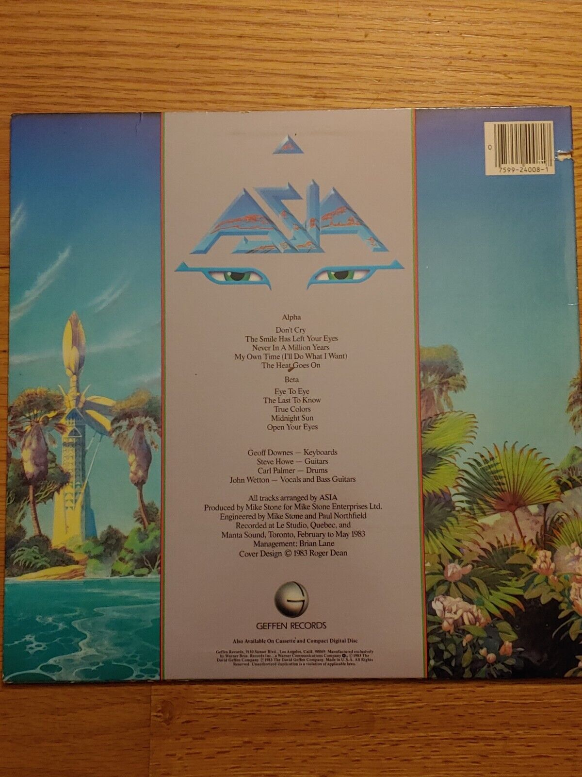 ASIA 1983 ALPHA ROCK LP