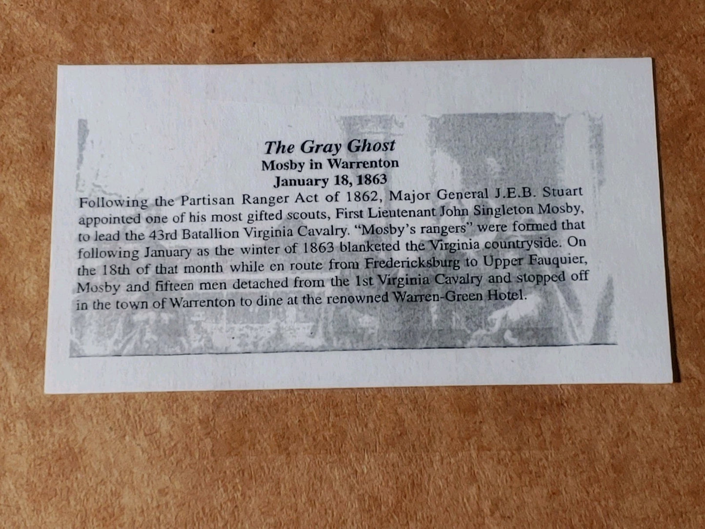 Civil War Color Photo Currency Reproduction 14x11 Matted Sealed