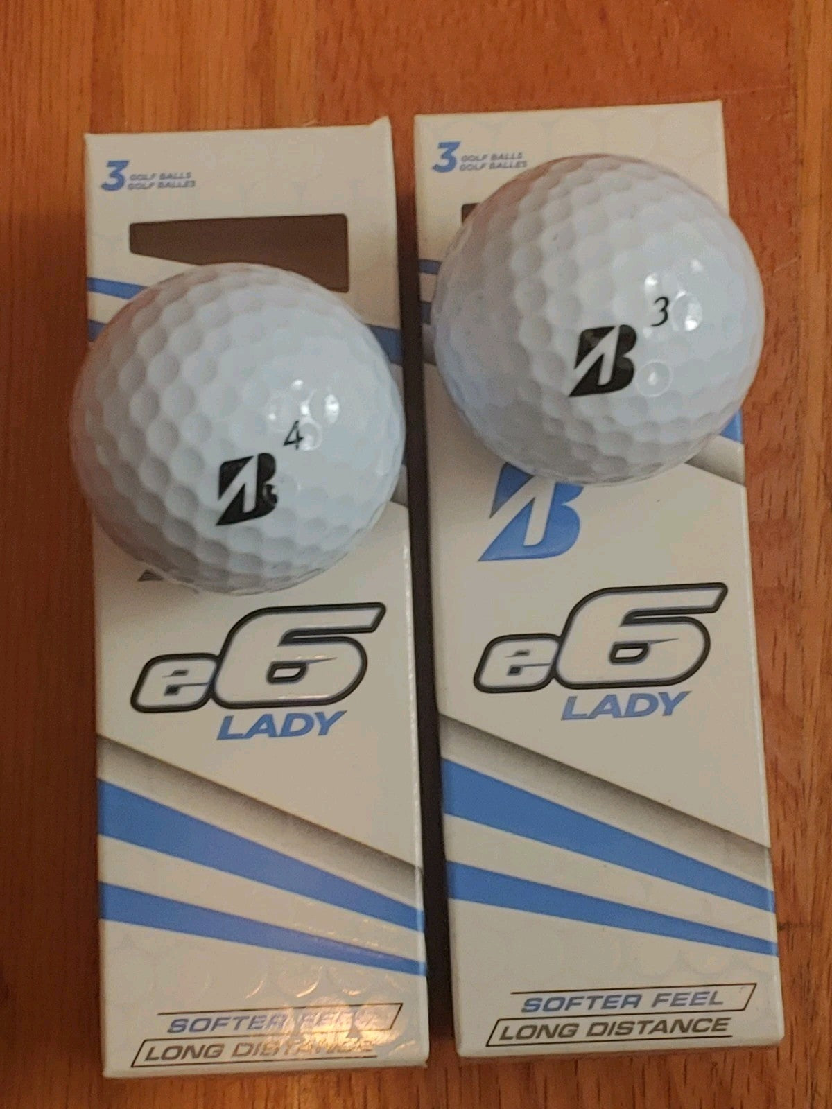 NEW! Bridgestone E6 Lady Golf Balls Soft Feel Long Distance White 6 Balls