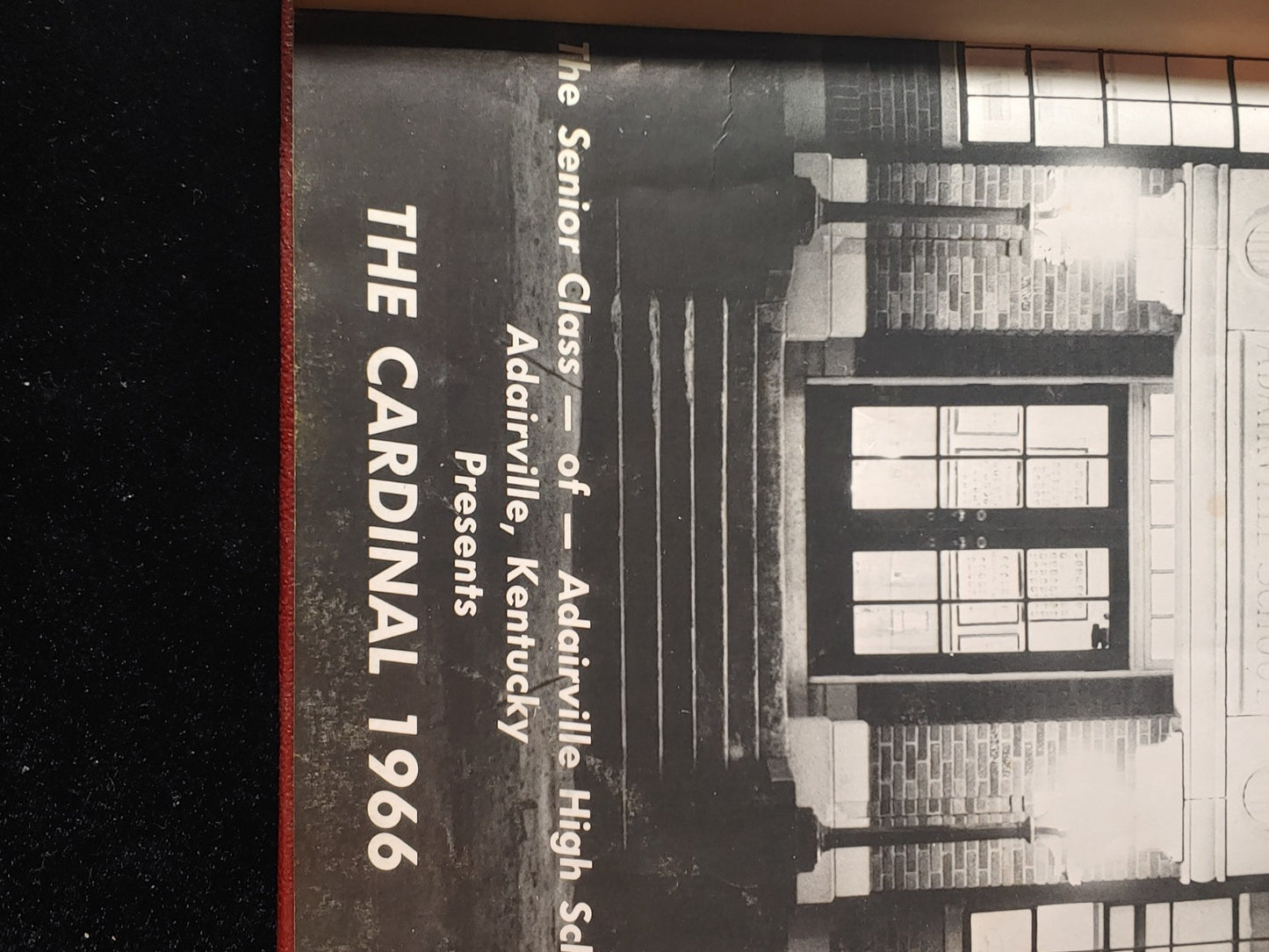 Vintage 1966 Adairville High The Cardinal Annual Yearbook Clean