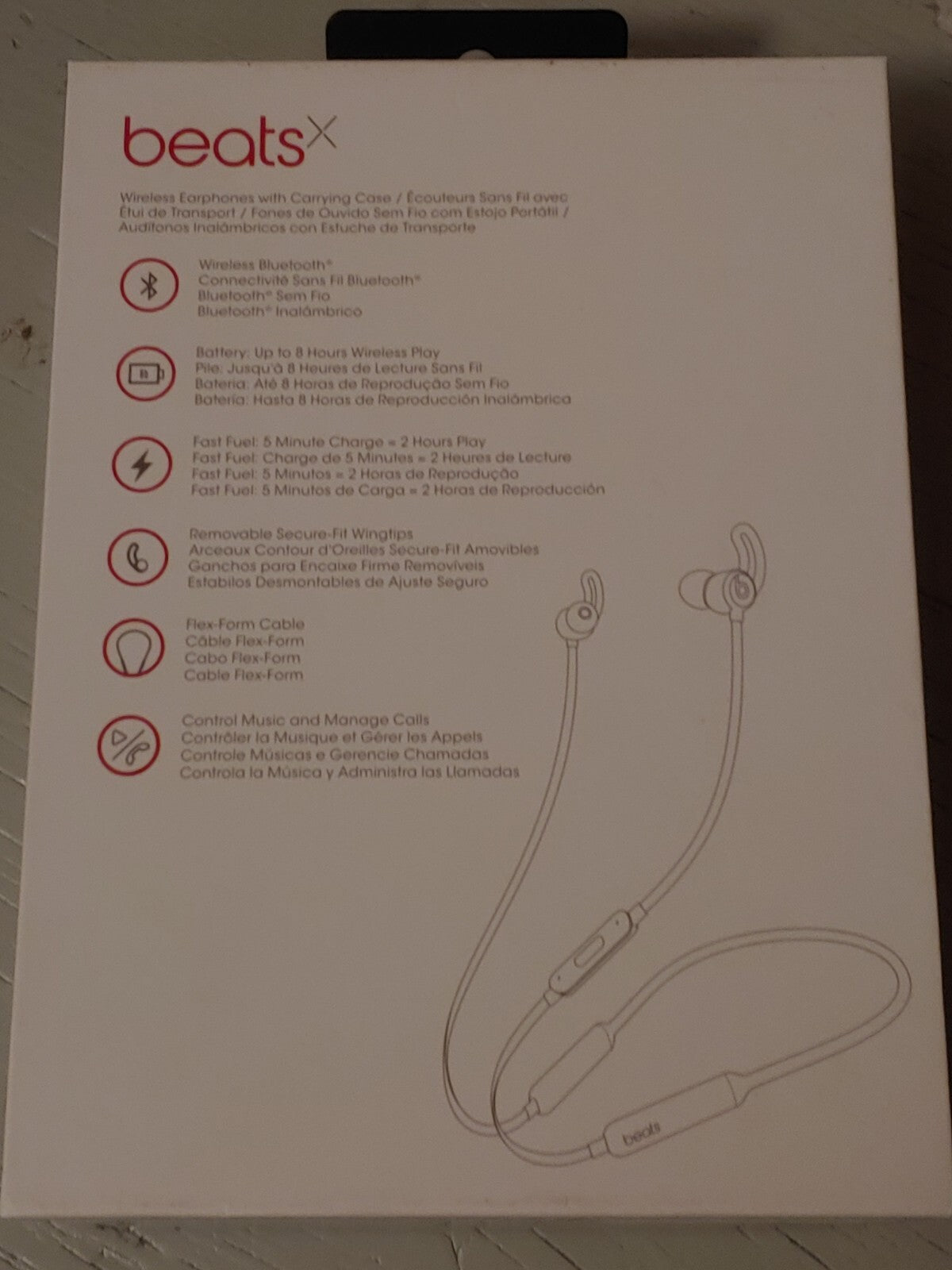 NEW! Beats X Wireless Earphones Matte Gold 2018 A1763 Parts