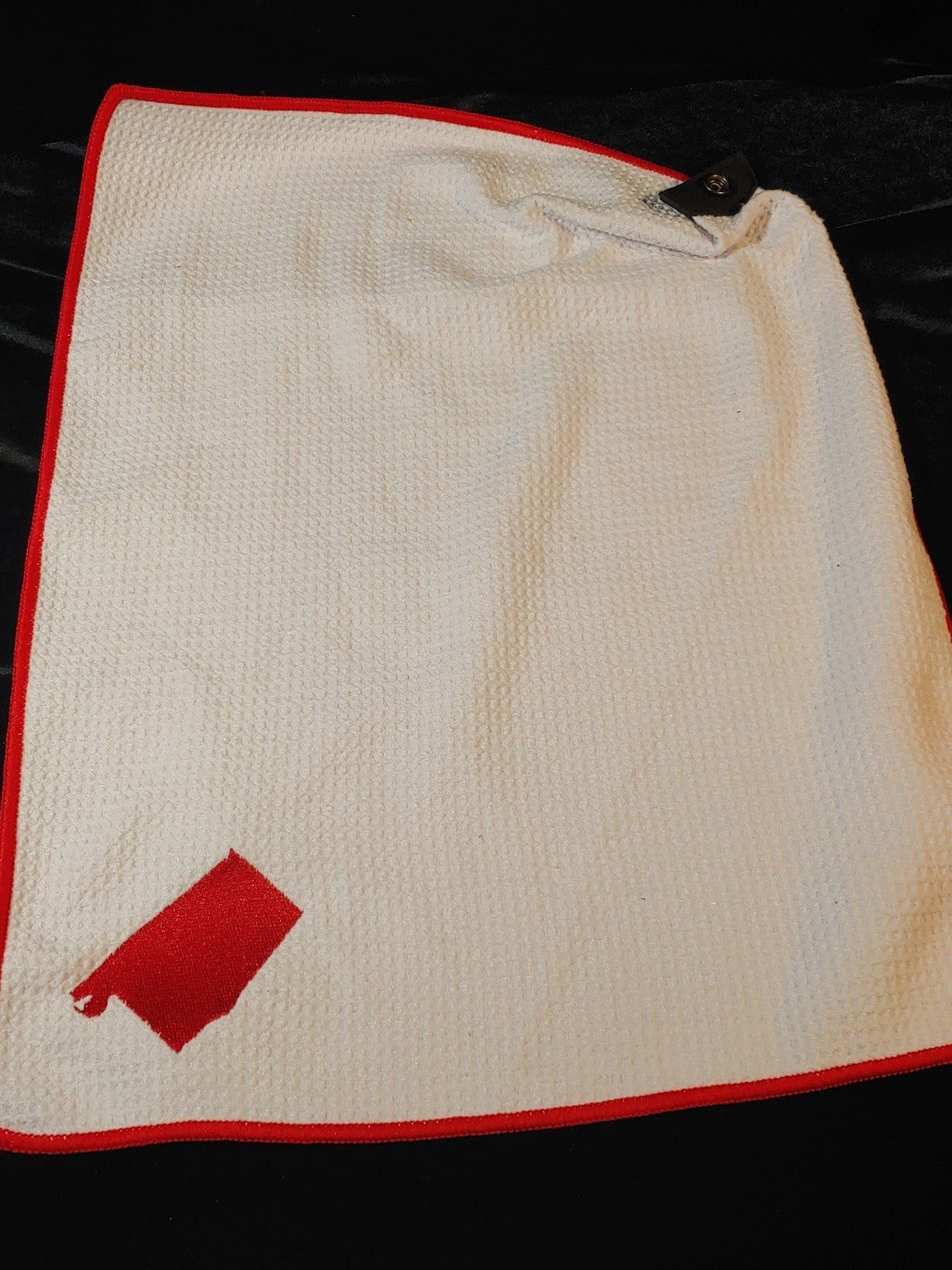 Alabama Embroidered Golf Towel 19" w/Bag Snap