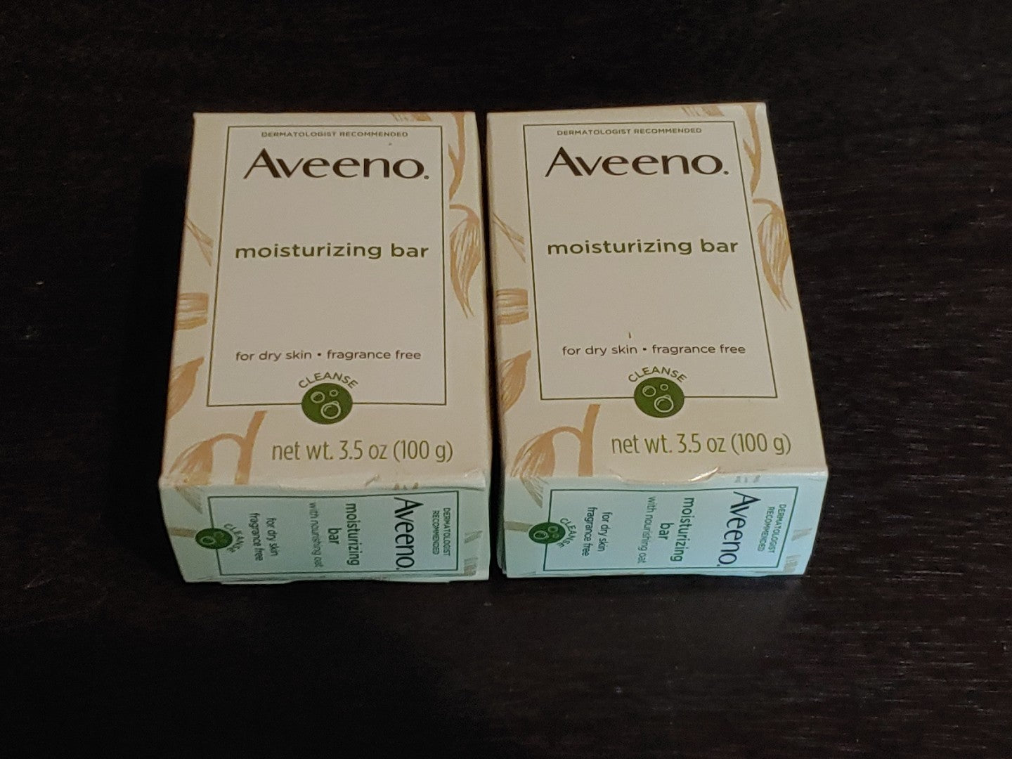 Aveeno 2Pk Moisturizing Bar For Dry Skin Fragrance Free 3.5 Oz Ea.