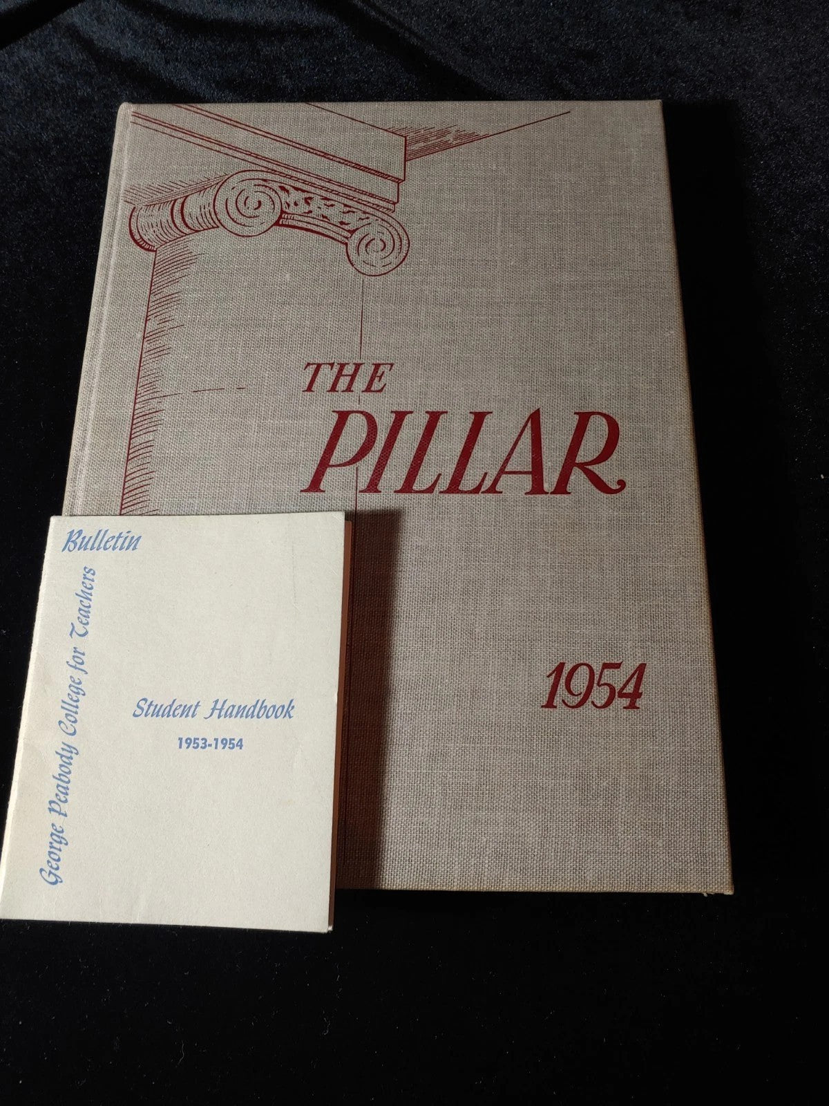 Vintage 1954 Yearbook George Peabody College for Teachers The Pillar w/Handbook