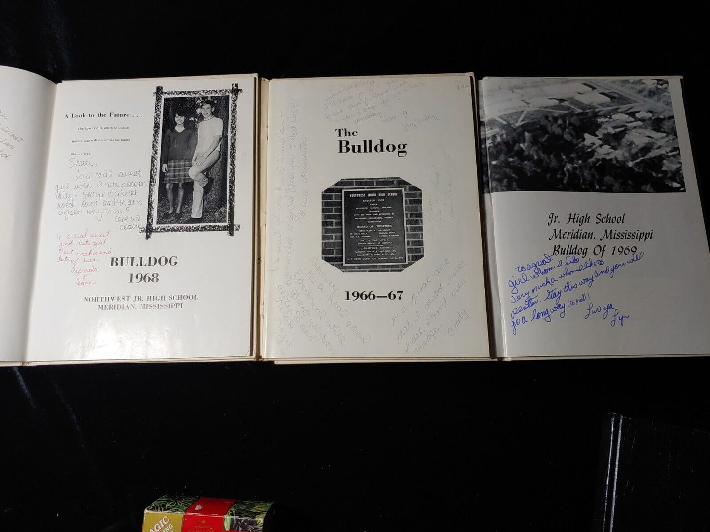 1967-69 Northwest Junior High Yearbooks Meridian Mississippi Bulldogs
