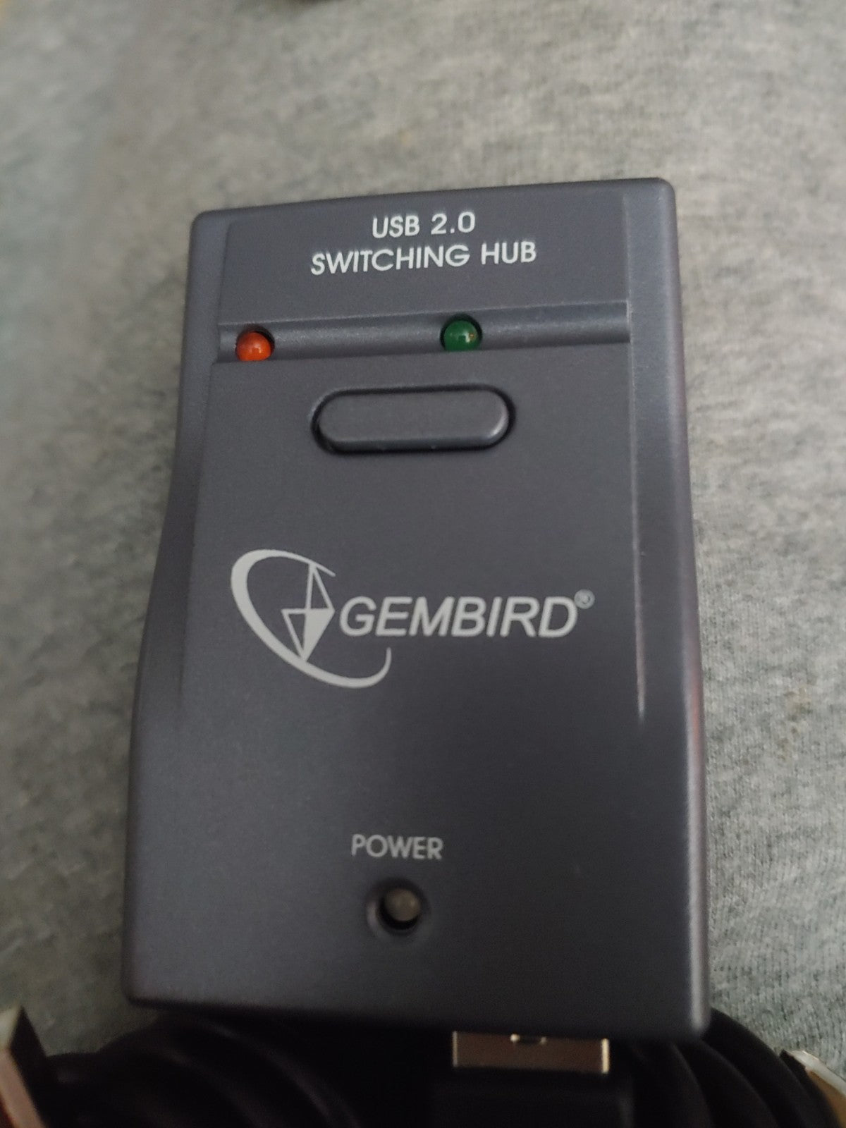 Gembird UH-5242 USB 2.0 4-Port Switching Hub with 2 USB to Printer Cables Silver