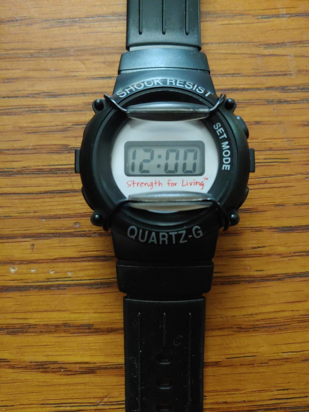 NEW! Vintage Advertising Digital Watch "Strength for living" Quartz LED w/Case