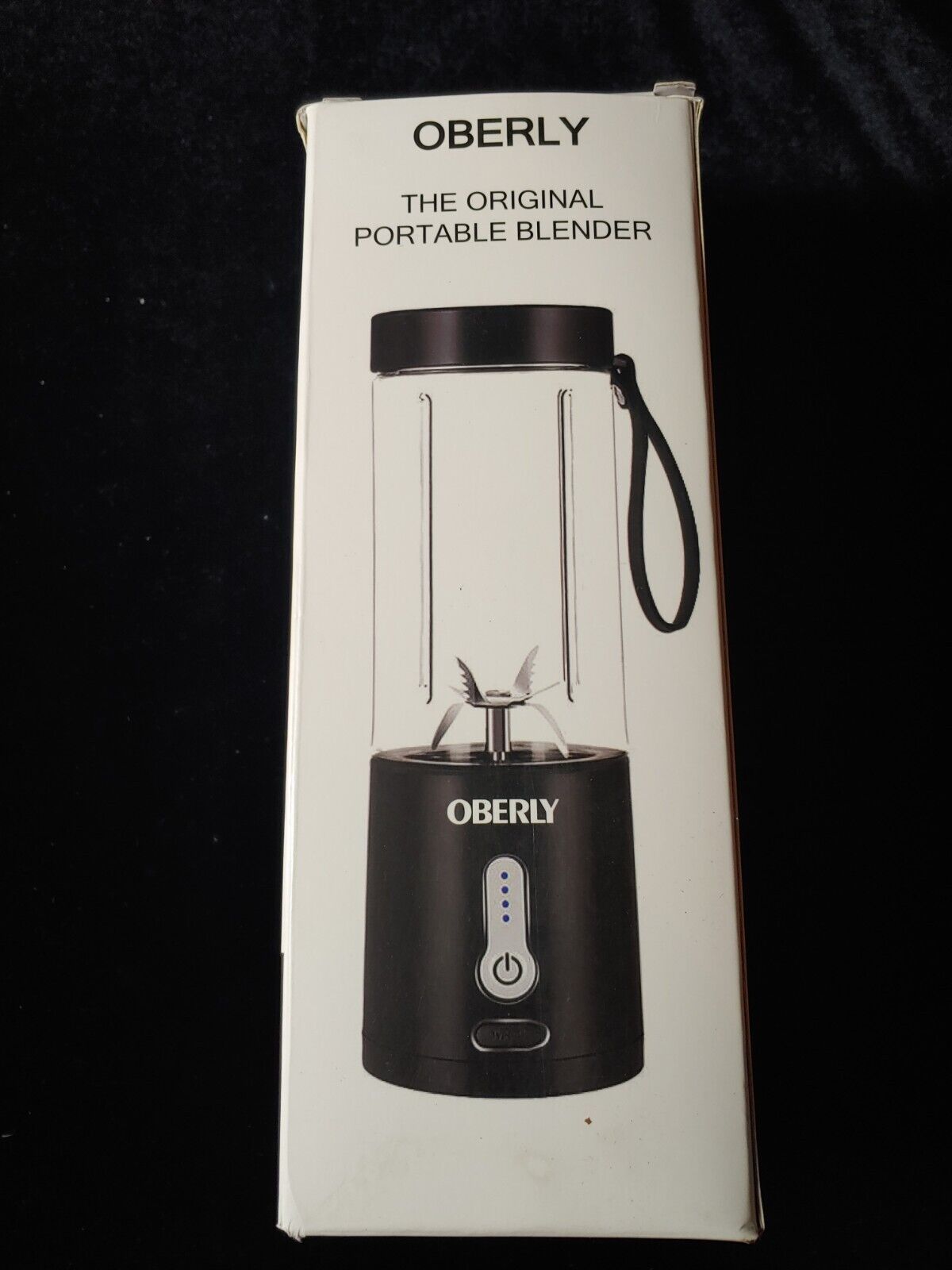 180z Portable Cordless Personal Blender by Oberly. Black. 4000mAh battery