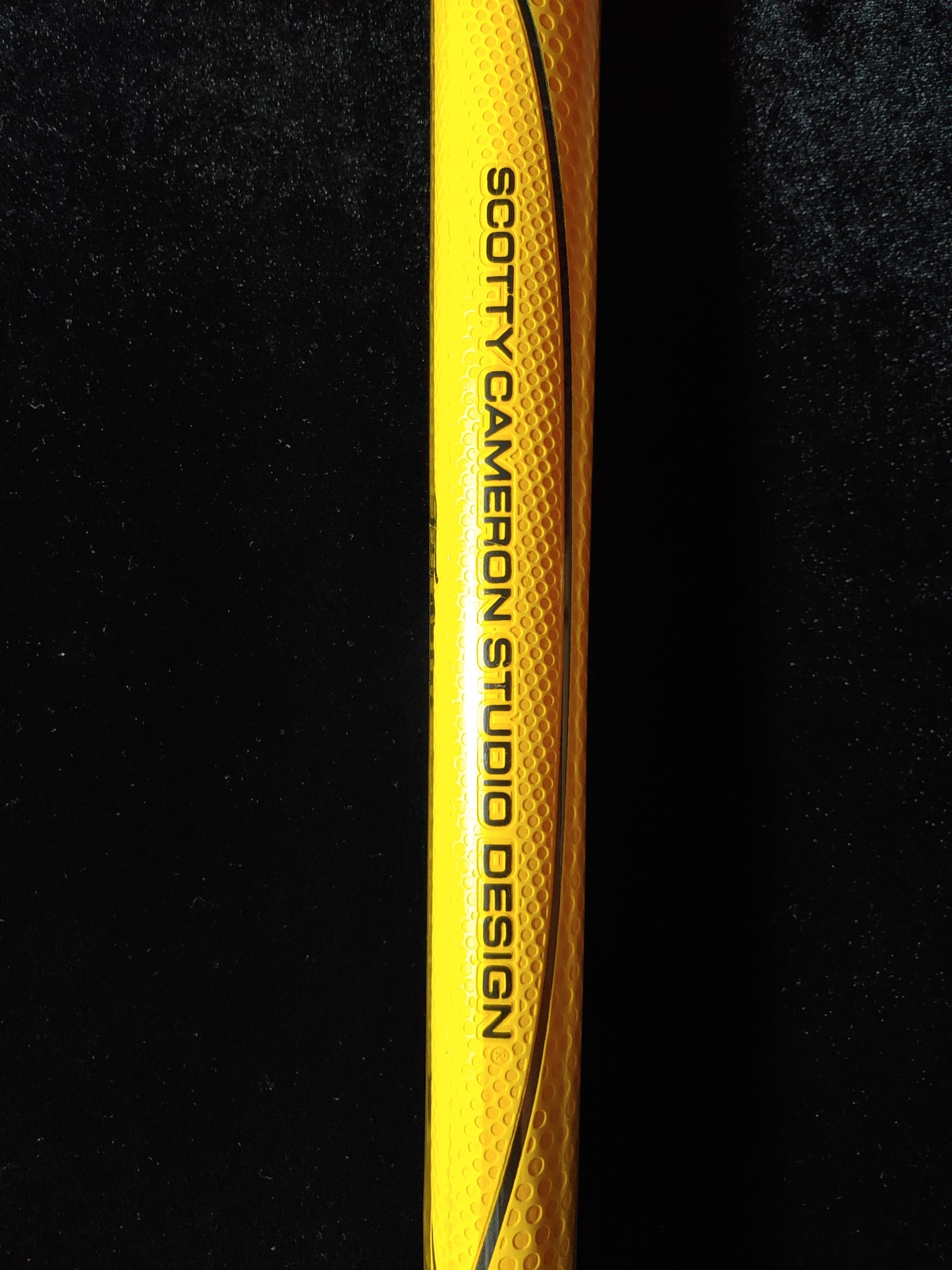 NEW! Scotty Cameron  Studio Design Midsize 11" Golf Putter Grip Yellow/Black Great Feel!