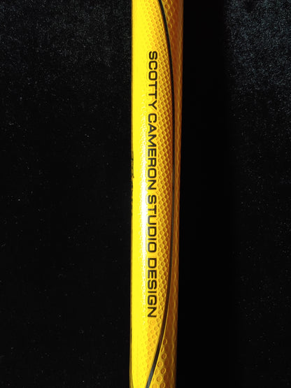 NEW! Scotty Cameron  Studio Design Midsize 11" Golf Putter Grip Yellow/Black Great Feel!