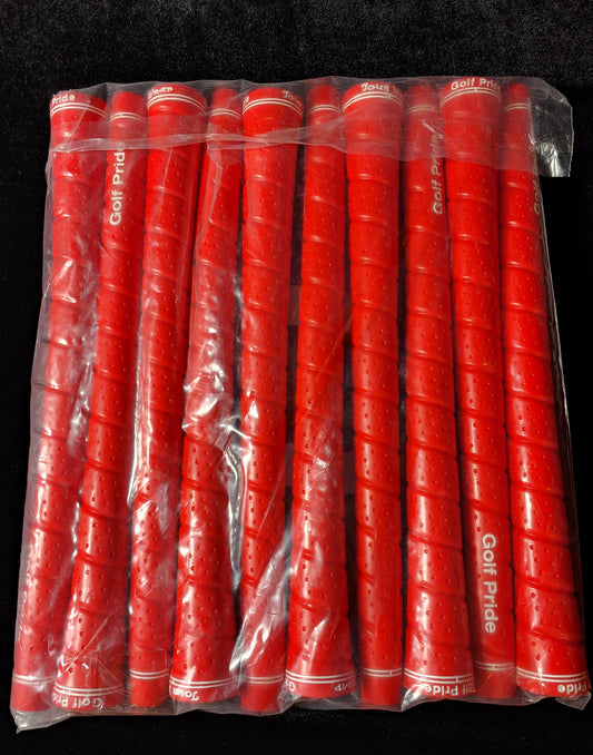 New! 10PCS Light Red Golf Pride Tour Wrap Tacky Golf GRIPS Great Feel and Long Lasting!