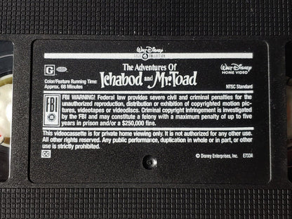 The Adventures of Ichabod and Mr. Toad VHS 2000 Gold Collection Edition