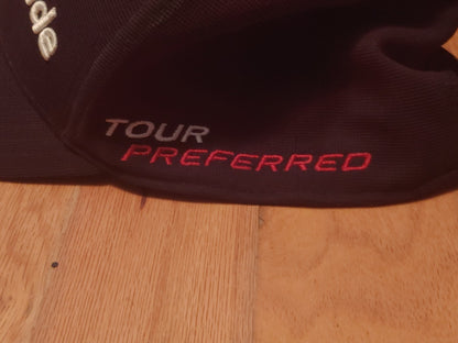 Taylormade Golf Hat Embroidered Black White Logos