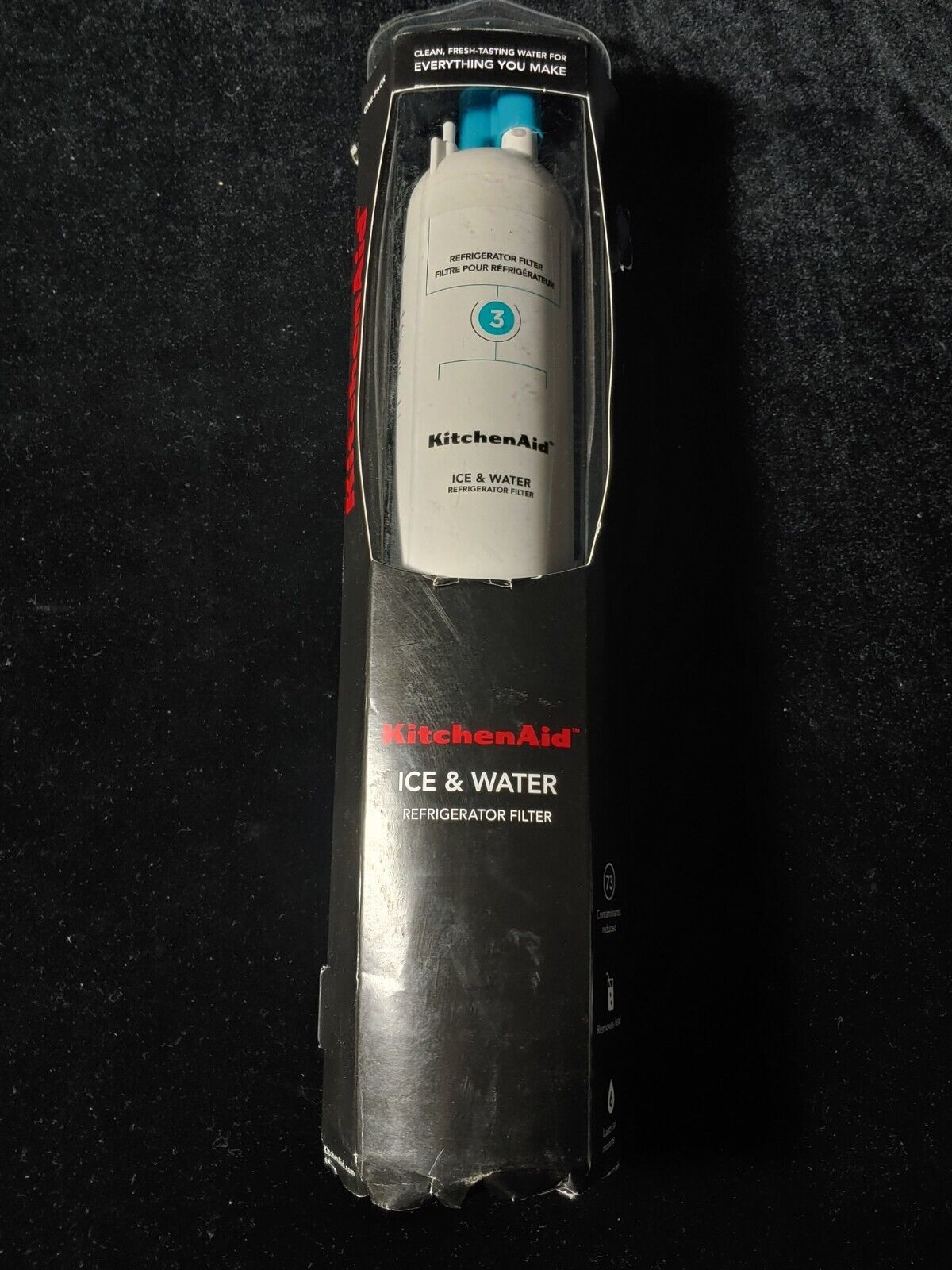 KitchenAid Refrigerator Ice and Water Filter 3 - KAD3RXD1, Single-Pack