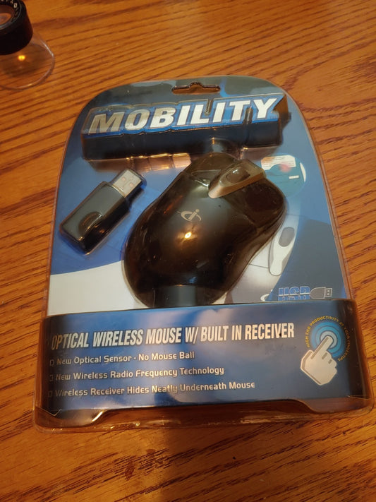 Sakar iConcepts Mobility Optical Wireless Mouse W/ Blt in Receiver M01717 2005
