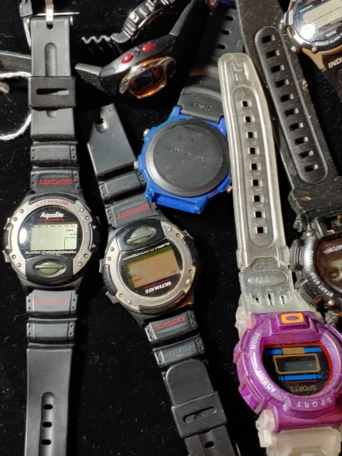 Men Women Sports Watch lot Wristwatch not tested parts