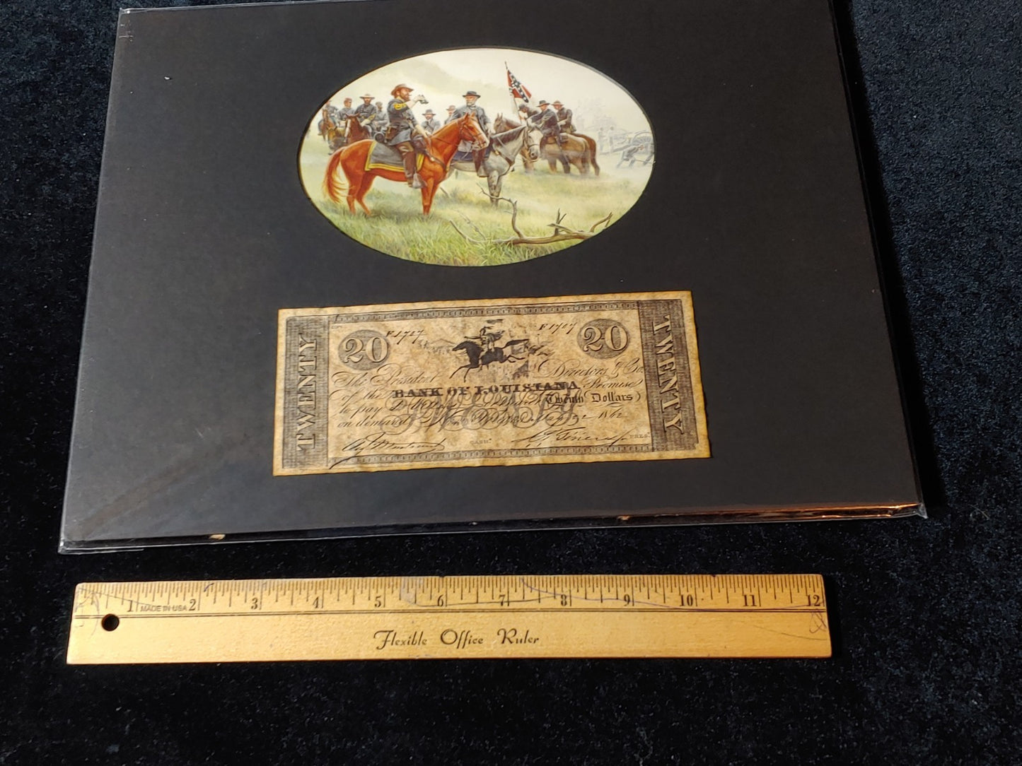 Civil War Color Photo Currency Reproduction 14x11 Matted Sealed