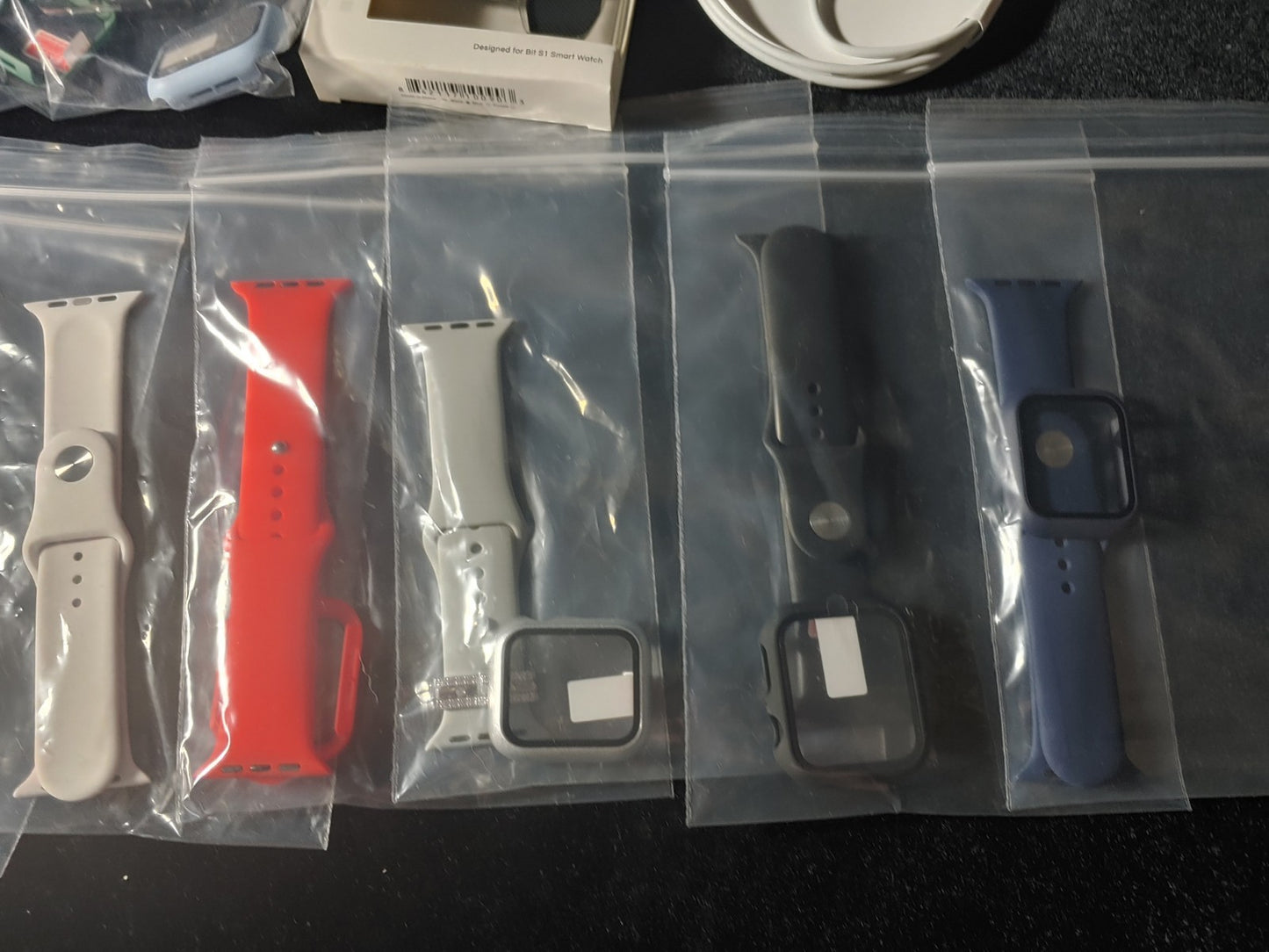 Beantech S1 Bit Watch lot with Extra Sport Bands Chargers Various Colors