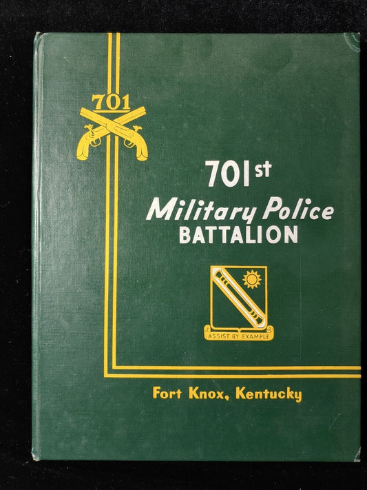 1956 US Fort Knox KY YEARBOOK 701st MILITARY POLICE BATTALION