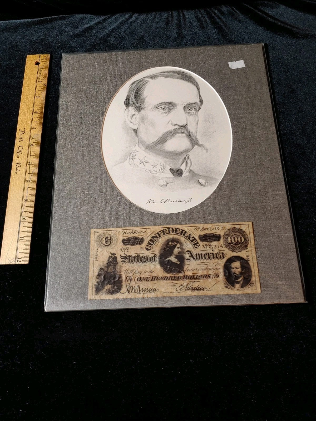 Civil War Photo Currency Reproduction 14x11 Matted Sealed