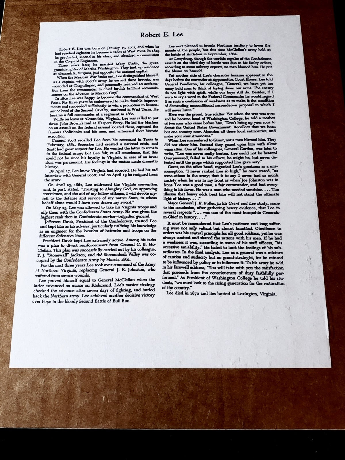 Civil War Photo Currency Reproduction 14x11 Matted Sealed