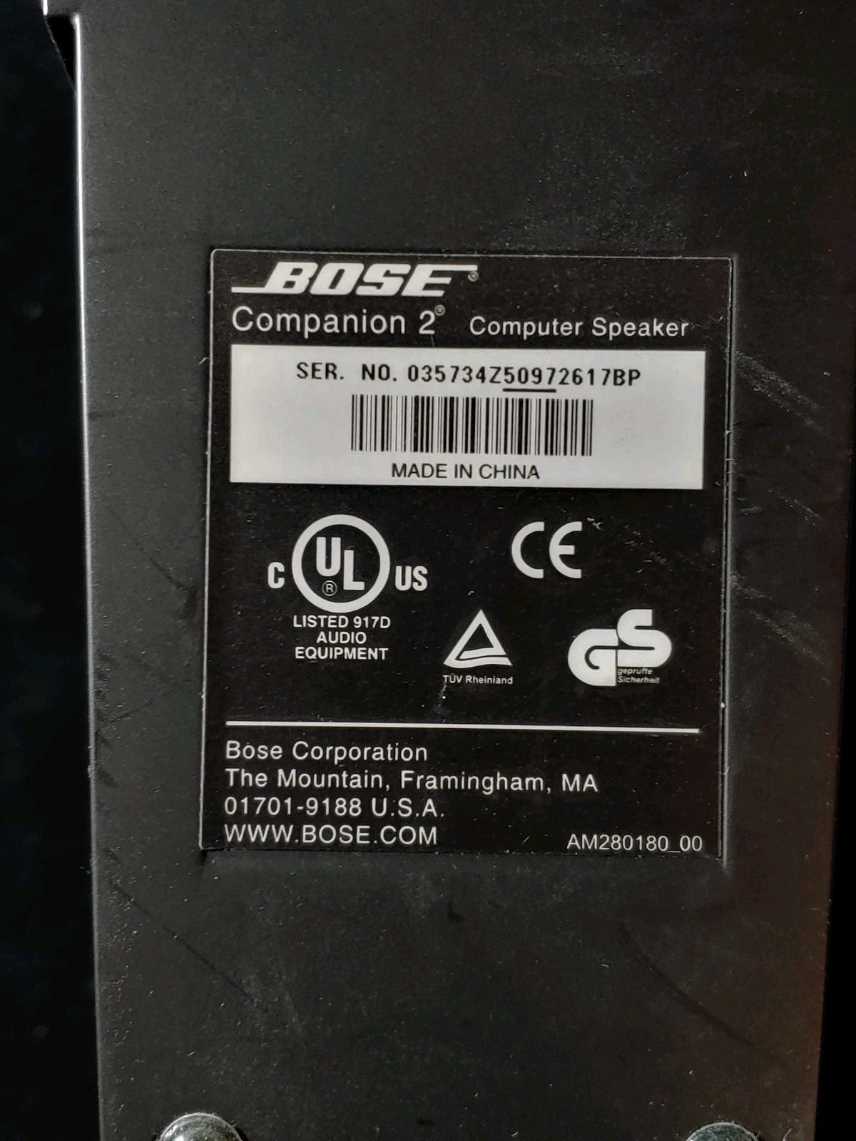 Bose Companion 2 Series III Computer Multimedia Speakers Sounds Great!