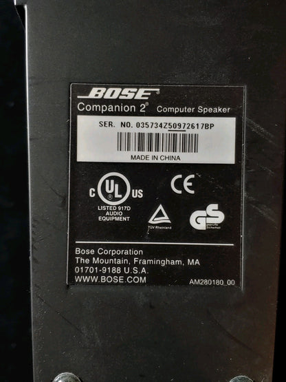 Bose Companion 2 Series III Computer Multimedia Speakers Sounds Great!