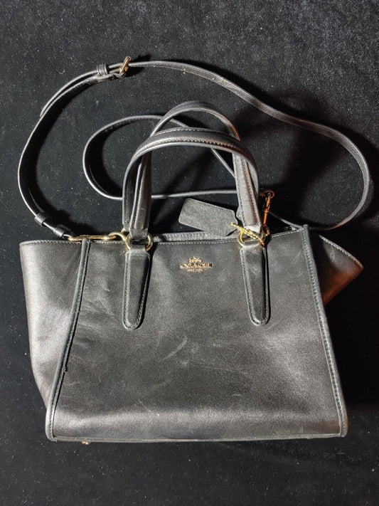 REDUCED! Black Soft Leather Top Handle Coach Bag