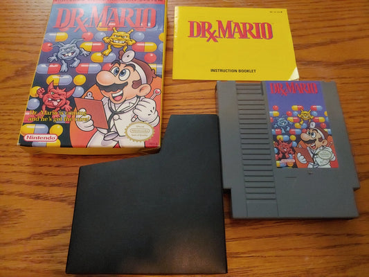 Dr. Mario NES 1985 Video Game Cartridge w/Original Box Great Condition