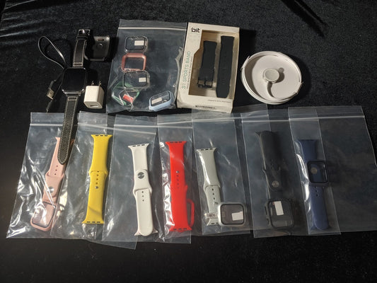 Beantech S1 Bit Watch lot with Extra Sport Bands Chargers Various Colors