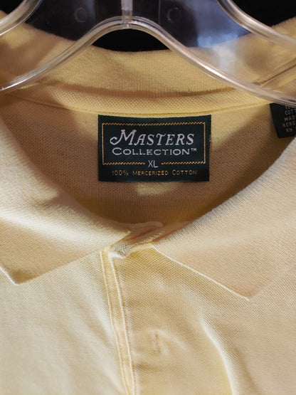 Augusta Masters Collection Yellow XL Short Sleeve Polo