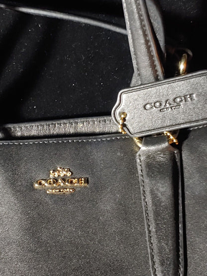 REDUCED! Black Soft Leather Top Handle Coach Bag