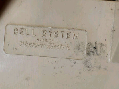 Vintage Bell System Western Electric Push Button Desk Phone Beige