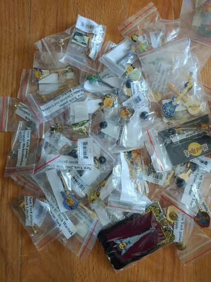 REDUCED! Hard Rock Cafe Pin Lot about 225-see desc