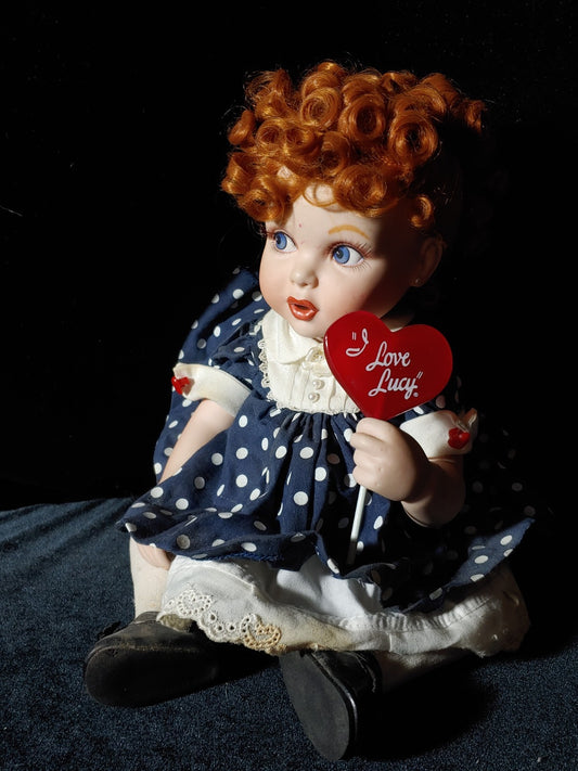 Franklin Mint Porcelain I Love Lucy Portrait Baby Doll 9"