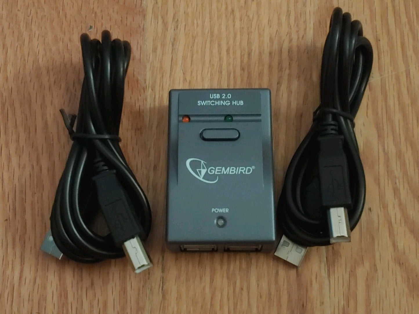 Gembird UH-5242 USB 2.0 4-Port Switching Hub with 2 USB to Printer Cables Silver