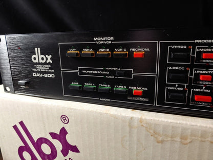 DBX DAV-600 AUDIO VIDEO PROGRAM ROUTE SELECTOR