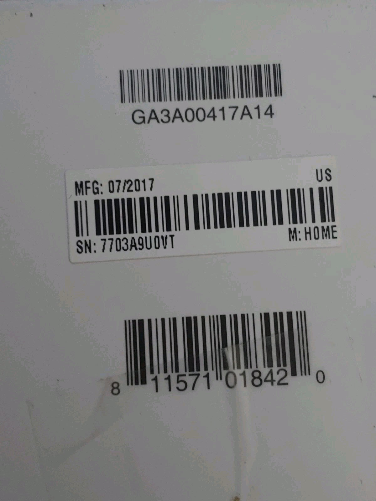 Google Home Smart Speaker White Slate GA3A00417A14 New Open Box